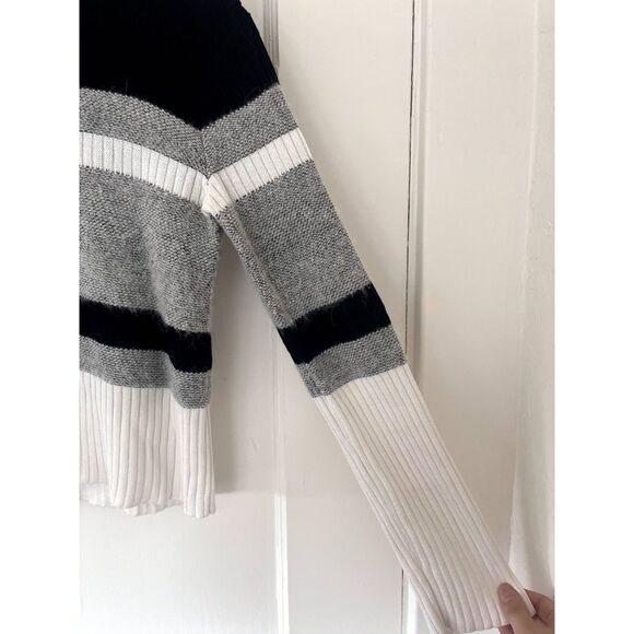 Womens Theory Cropped Turtleneck in Double Knit Silk Cotton Size P Small - Picture 4 of 8